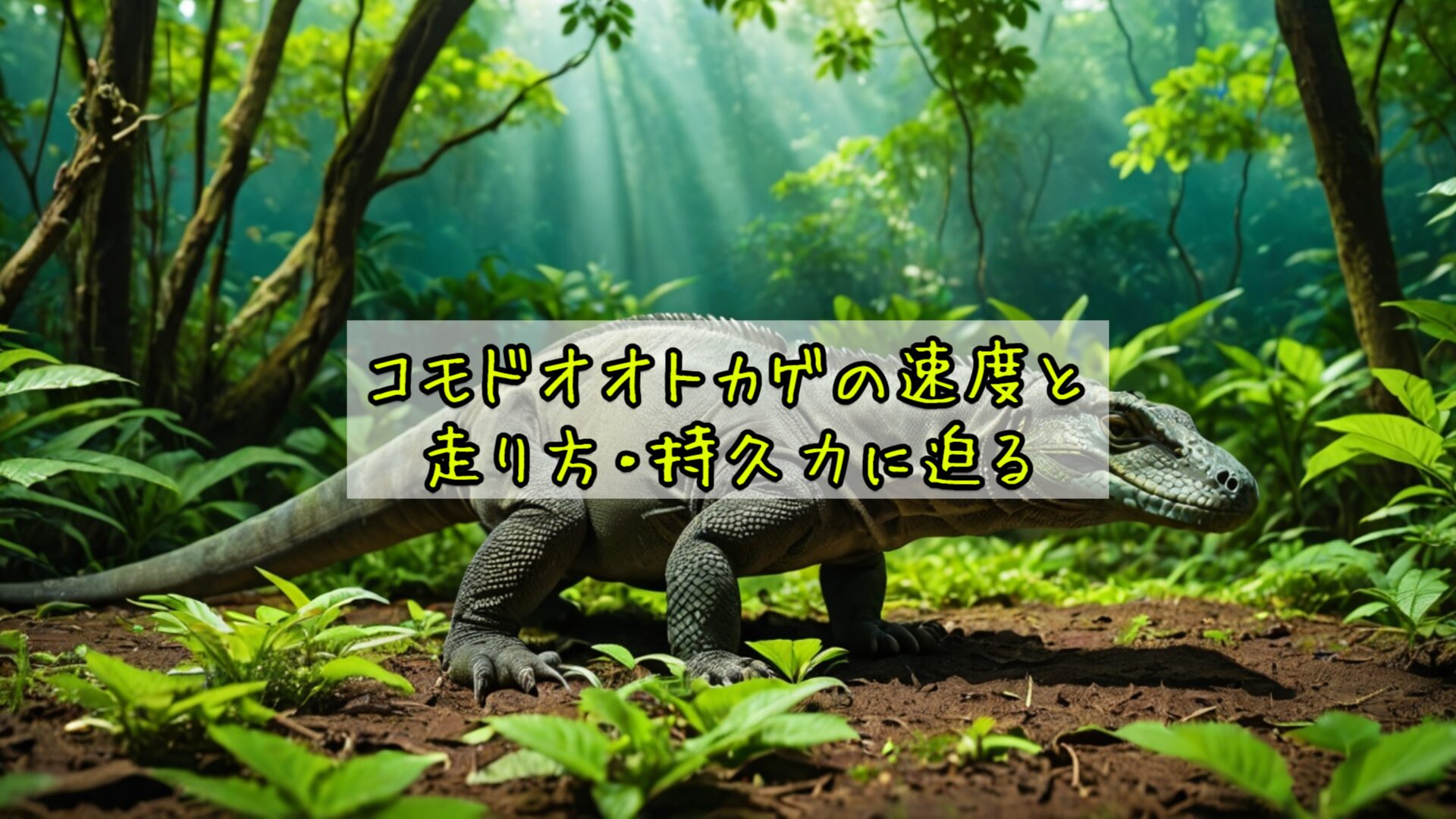 コモドオオトカゲの速度と走り方・持久力に迫る
