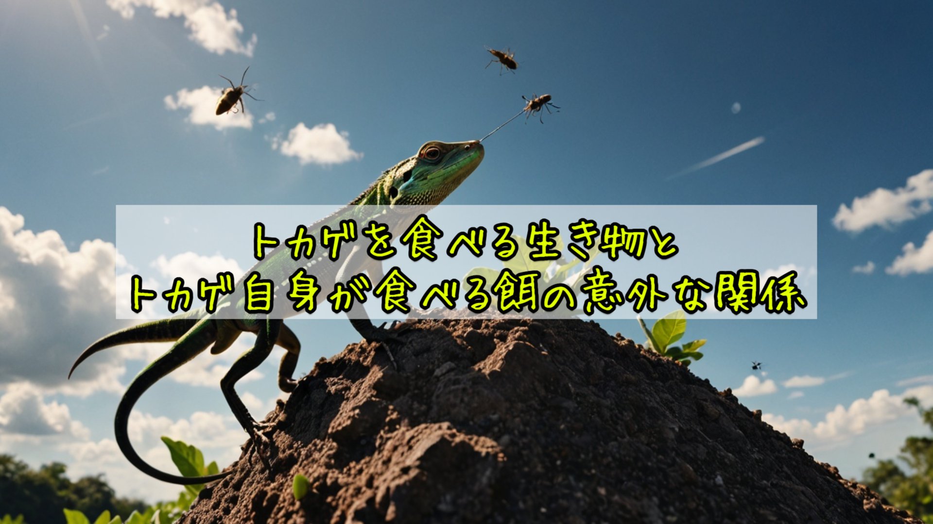 トカゲを食べる生き物とトカゲ自身が食べる餌の意外な関係