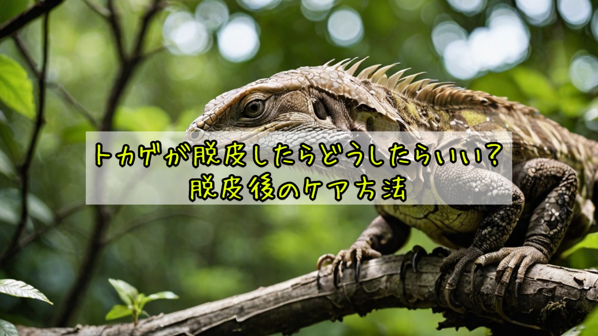トカゲが脱皮したらどうしたらいい？脱皮後のケア方法