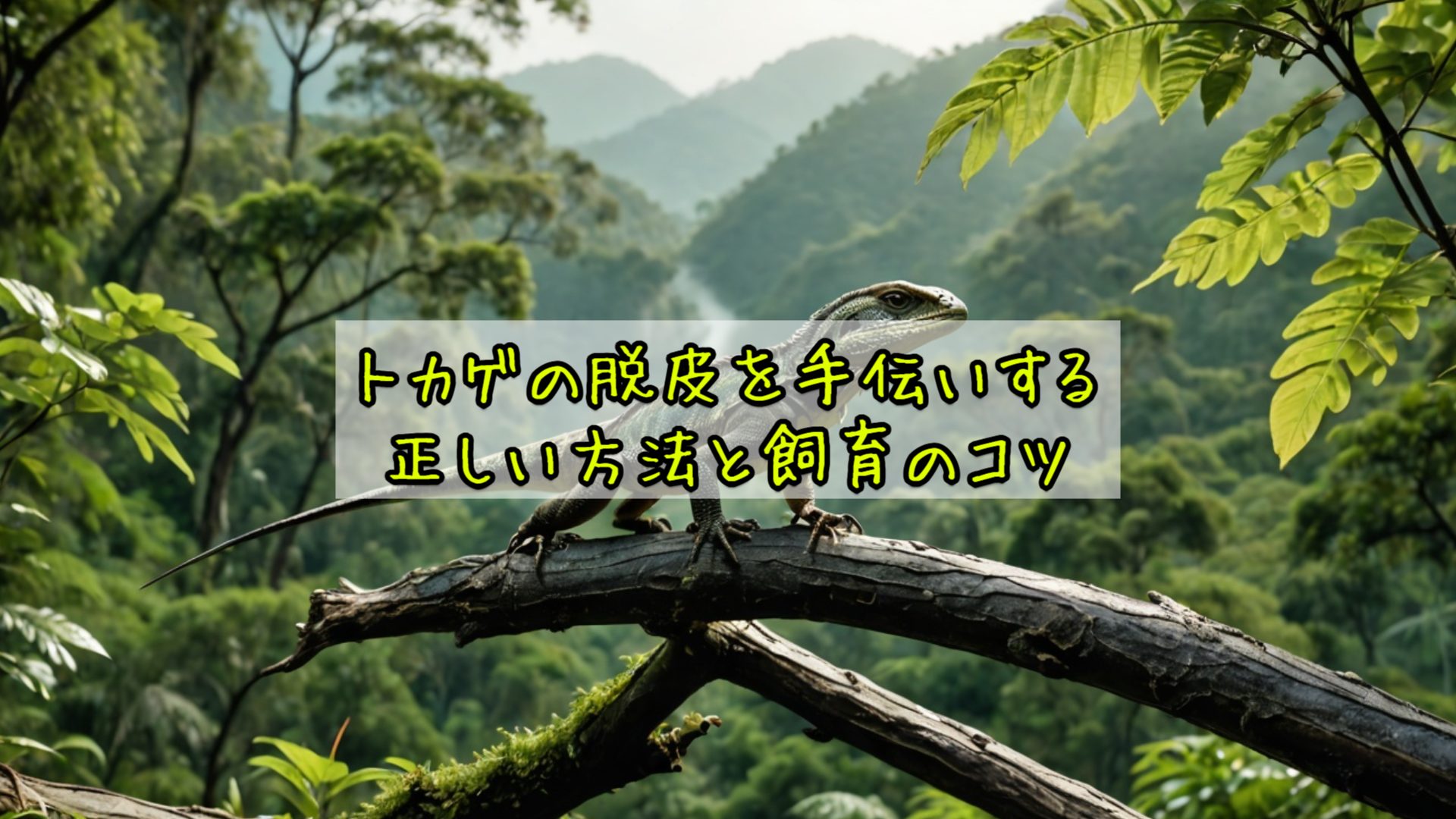 トカゲの脱皮を手伝いする正しい方法と飼育のコツ