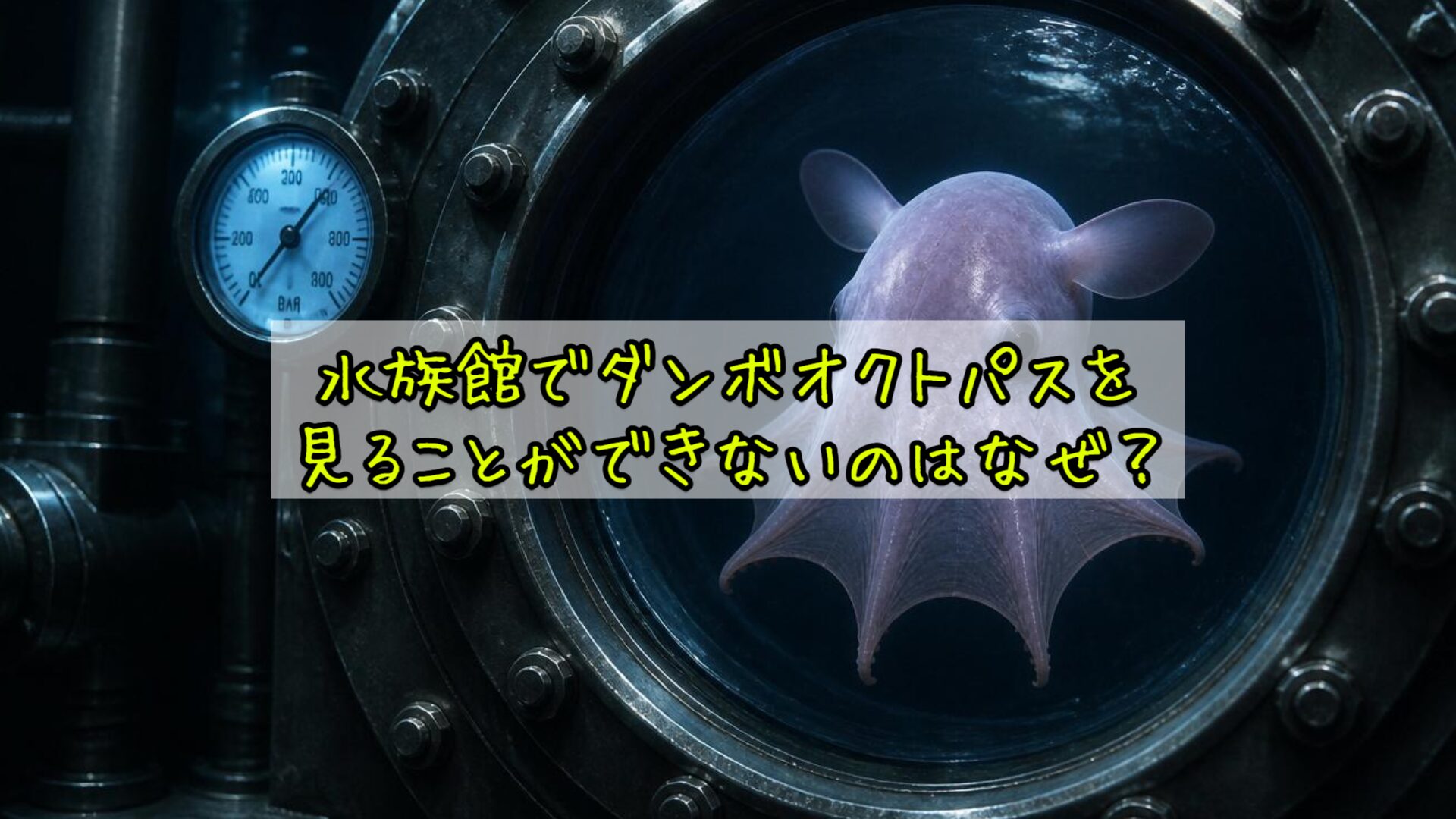 水族館でダンボオクトパスを見ることができないのはなぜ?