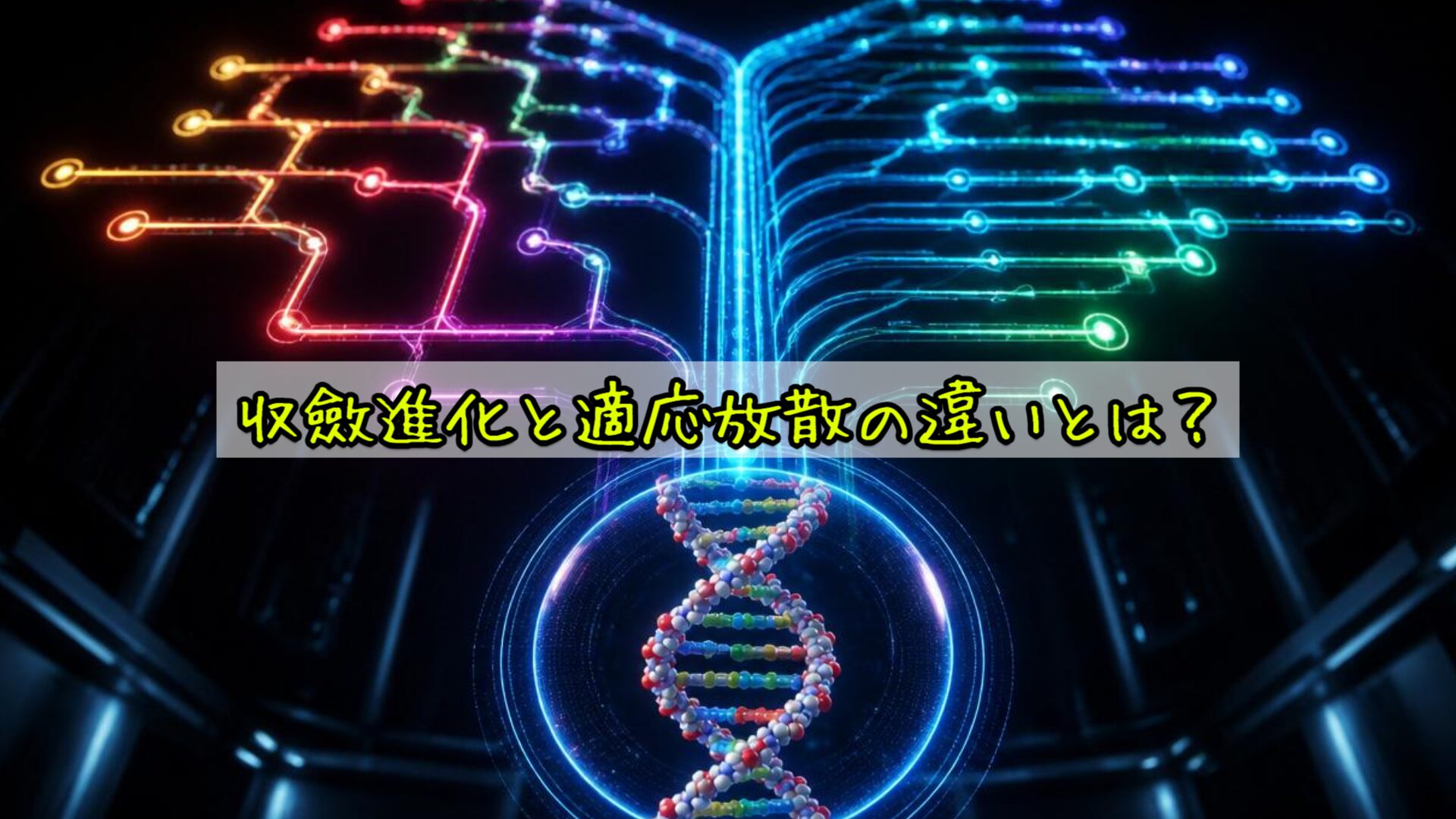 収斂進化と適応放散の違いとは?