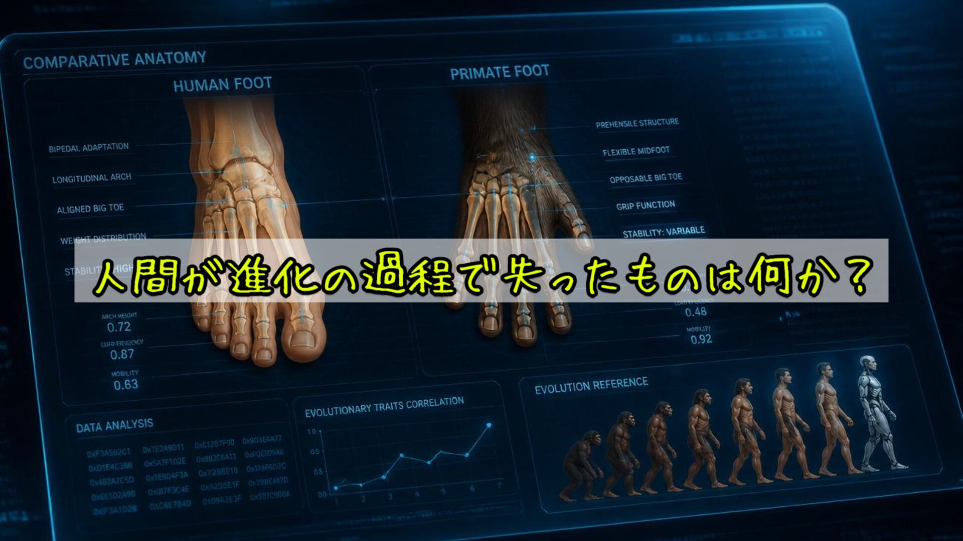 人間が進化の過程で失ったものは何か?