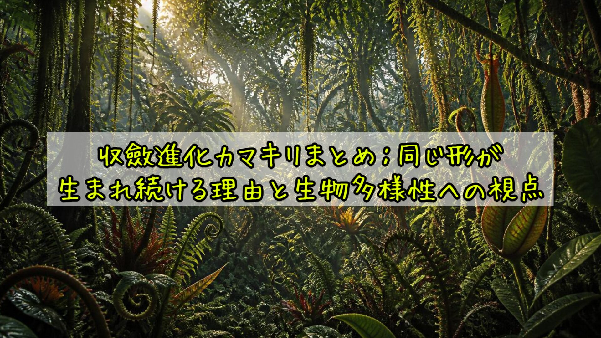 収斂進化カマキリまとめ:同じ形が生まれ続ける理由と生物多様性への視点