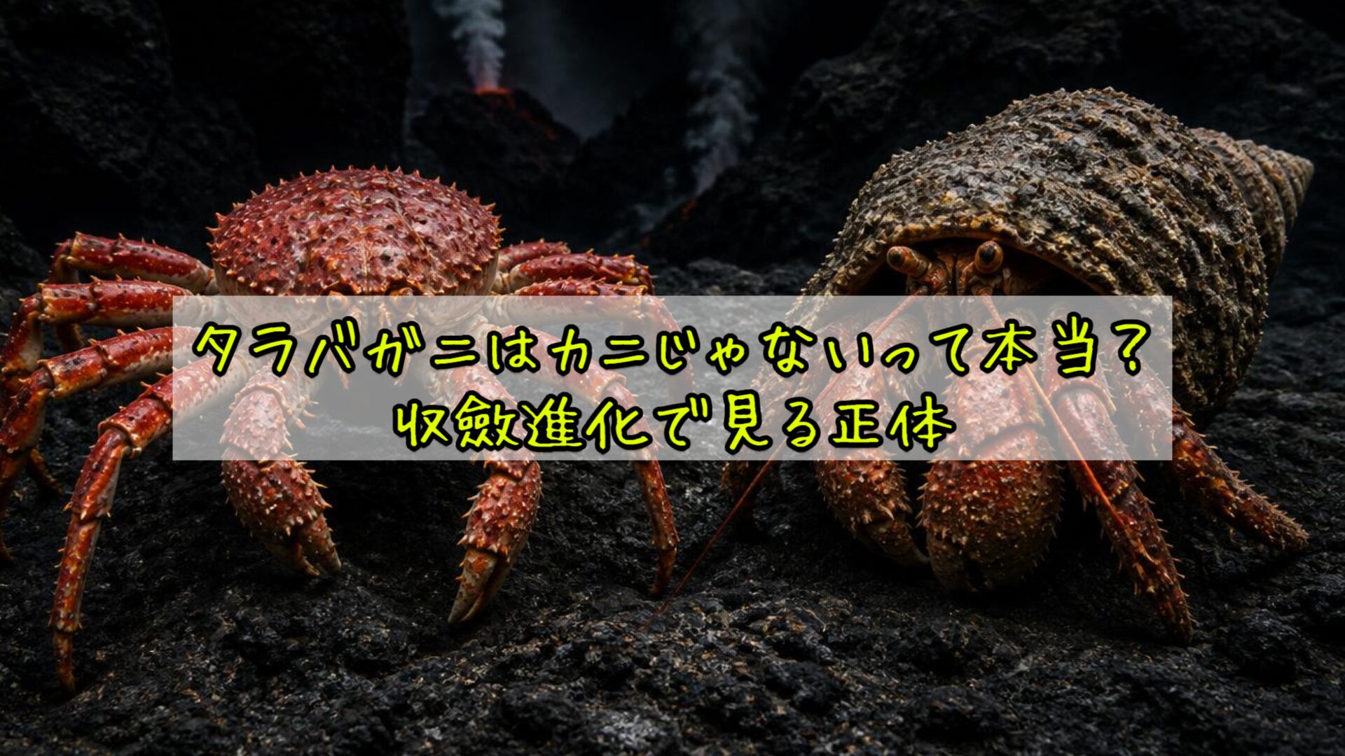 タラバガニはカニじゃないって本当？収斂進化で見る正体