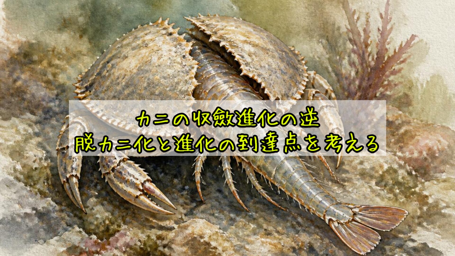 カニの収斂進化の逆：脱カニ化と進化の到達点を考える