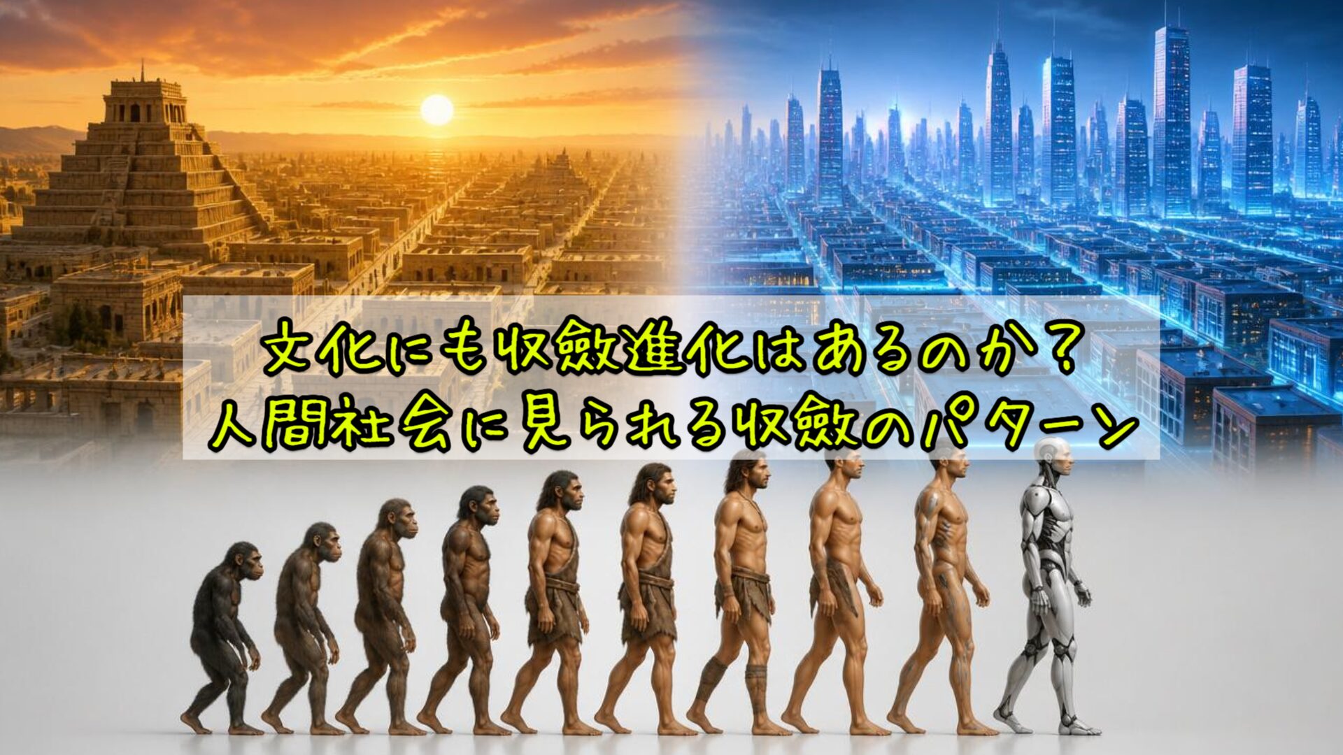 文化にも収斂進化はあるのか？人間社会に見られる収斂のパターン