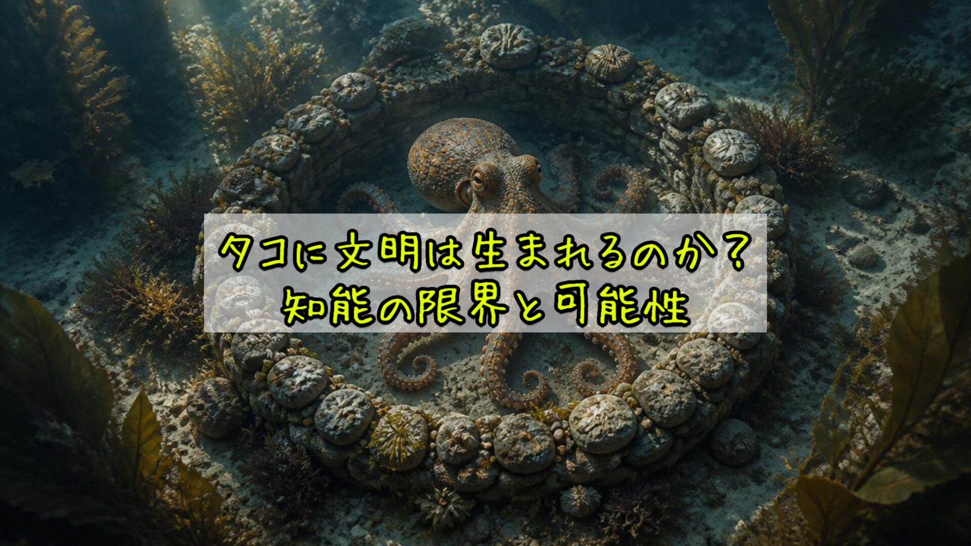 タコに文明は生まれるのか?知能の限界と可能性