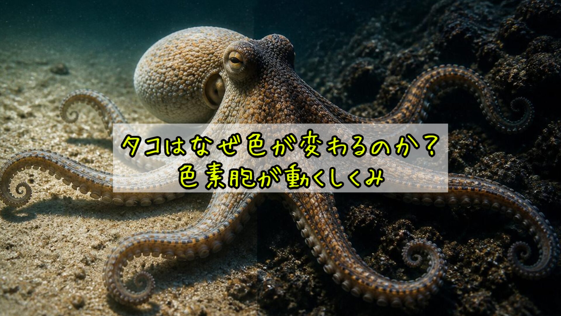 タコはなぜ色が変わるのか?色素胞が動くしくみ
