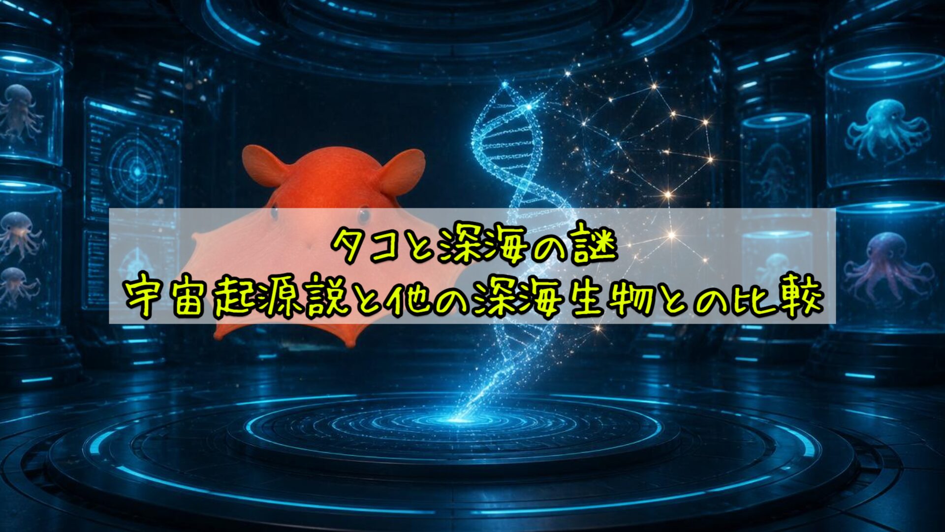 タコと深海の謎：宇宙起源説と他の深海生物との比較