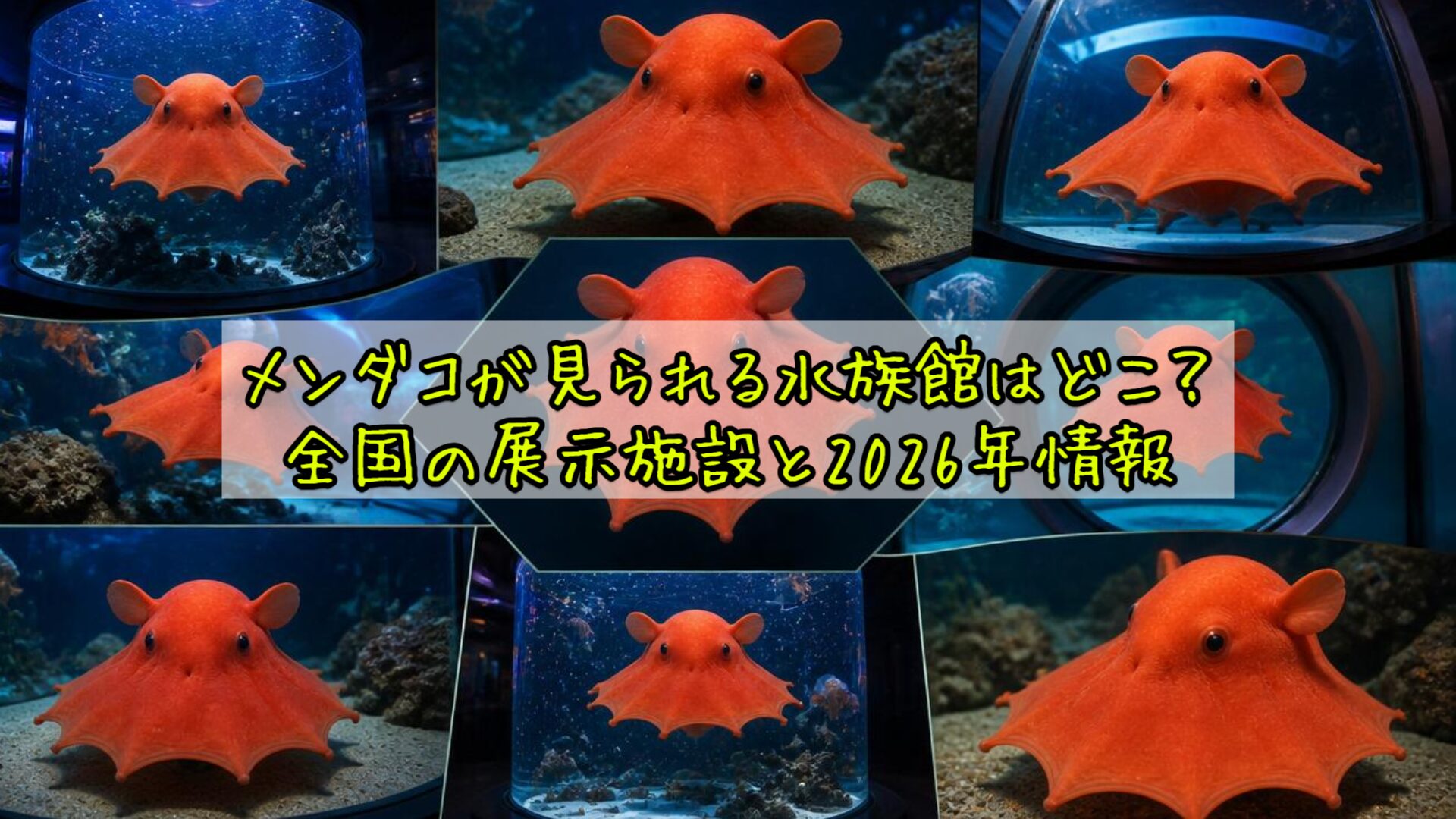 メンダコが見られる水族館はどこ？全国の展示施設と2026年情報
