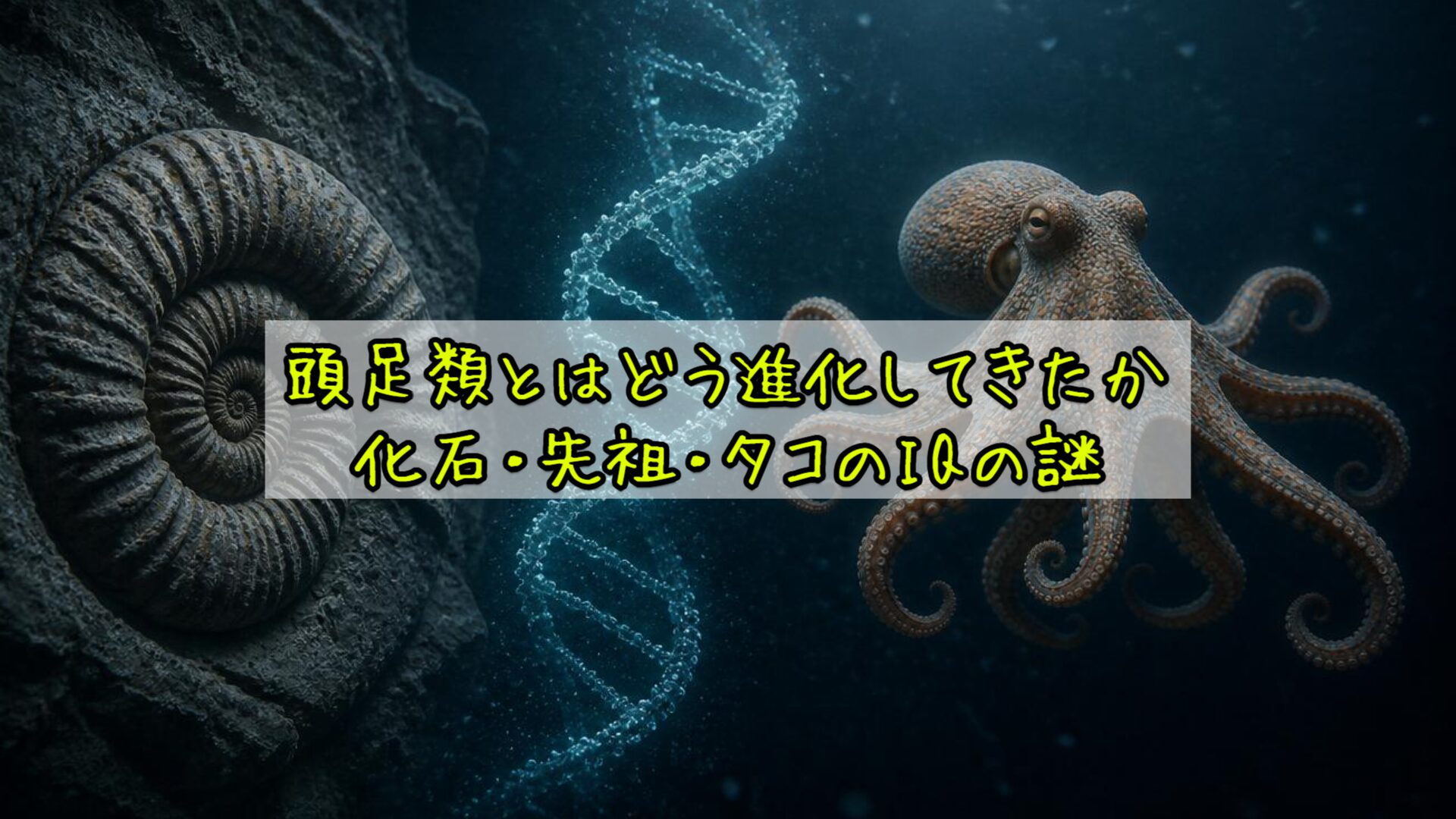 頭足類とはどう進化してきたか：化石・先祖・タコのIQの謎