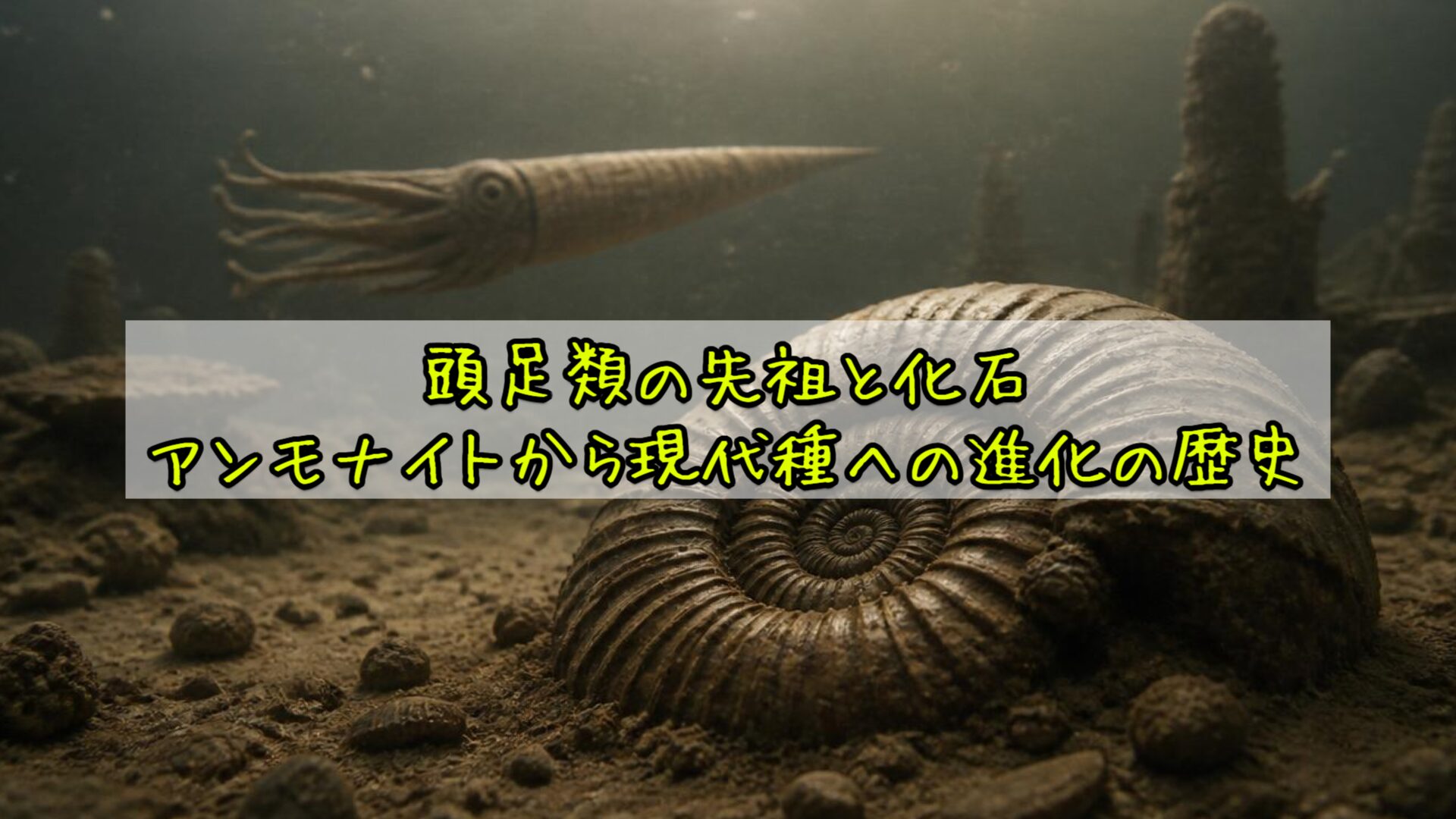 頭足類の先祖と化石：アンモナイトから現代種への進化の歴史