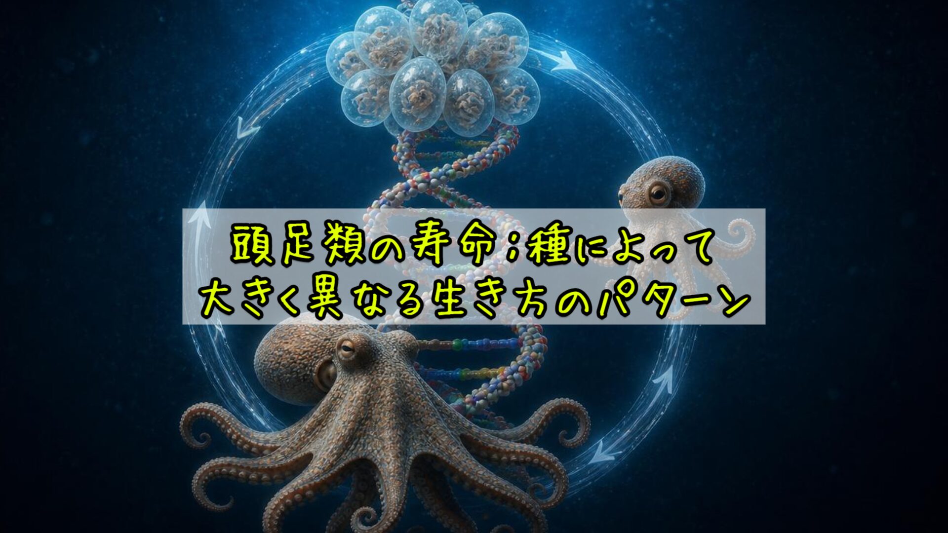 頭足類の寿命：種によって大きく異なる生き方のパターン