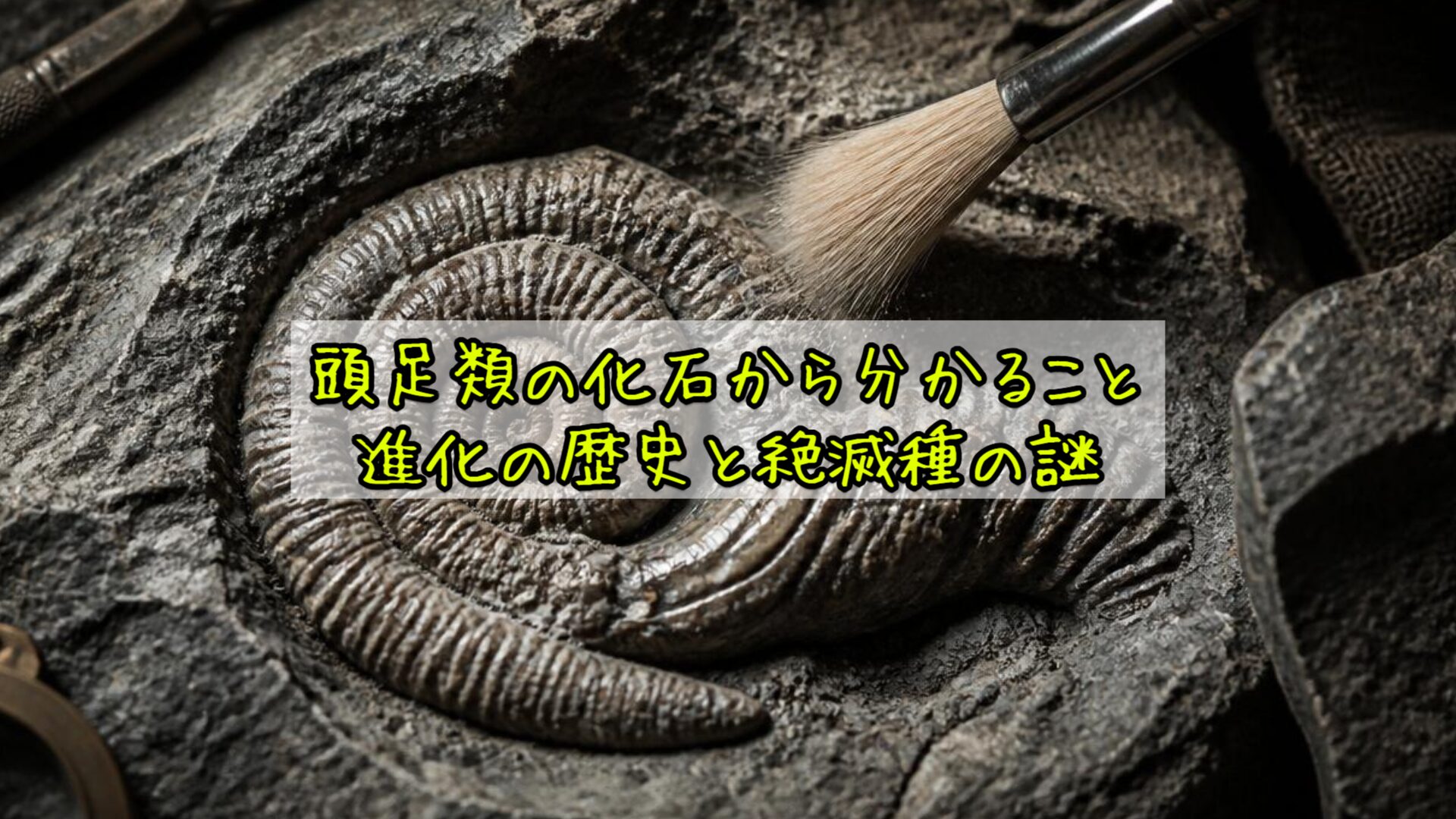 頭足類の化石から分かること：進化の歴史と絶滅種の謎