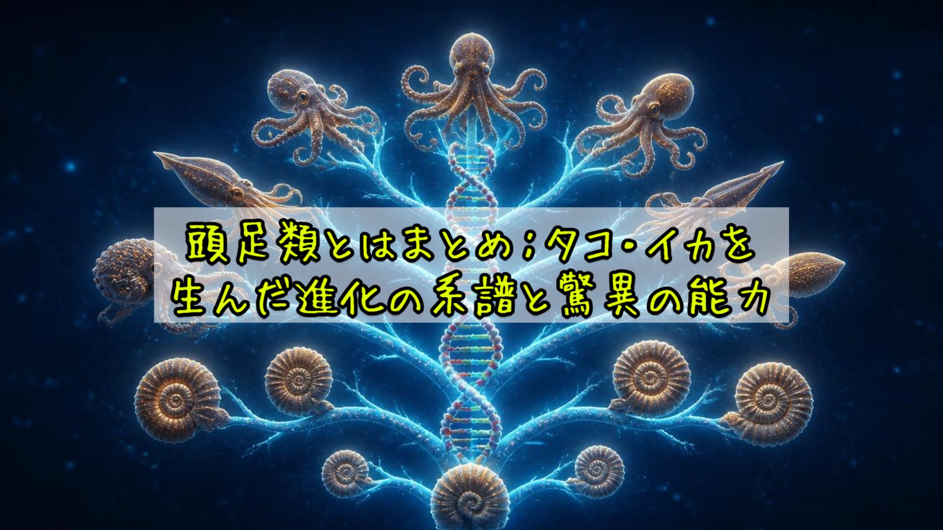 頭足類とはまとめ：タコ・イカを生んだ進化の系譜と驚異の能力
