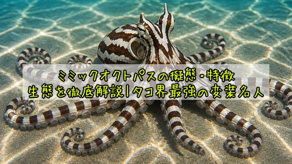 ミミックオクトパスの擬態・特徴・生態を徹底解説｜タコ界最強の変装名人