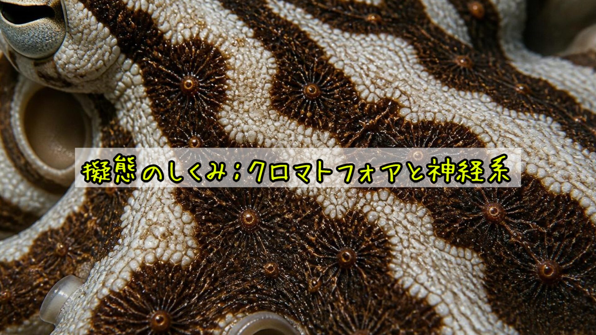 擬態のしくみ：クロマトフォアと神経系
