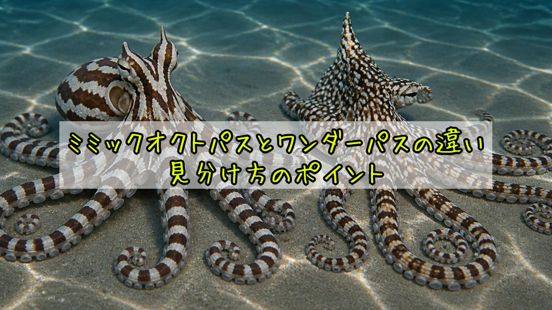 ミミックオクトパスとワンダーパスの違い：見分け方のポイント