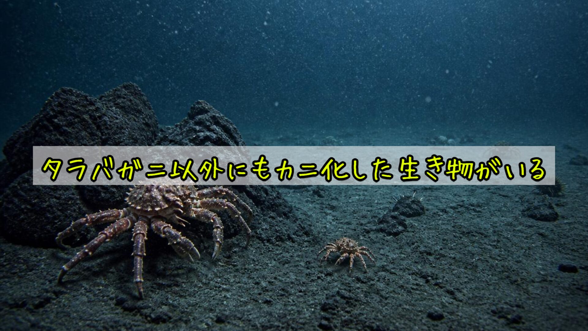 タラバガニ以外にもカニ化した生き物がいる