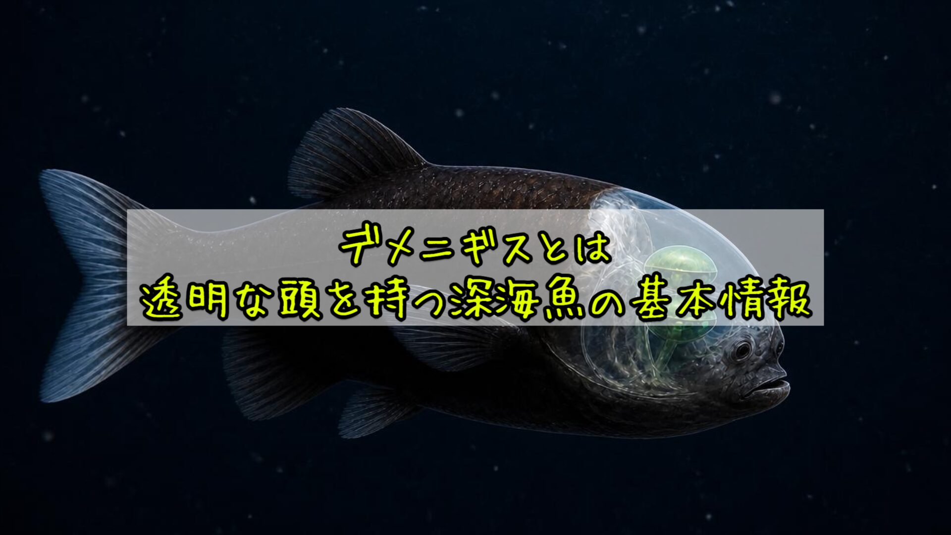 デメニギスとは——透明な頭を持つ深海魚の基本情報