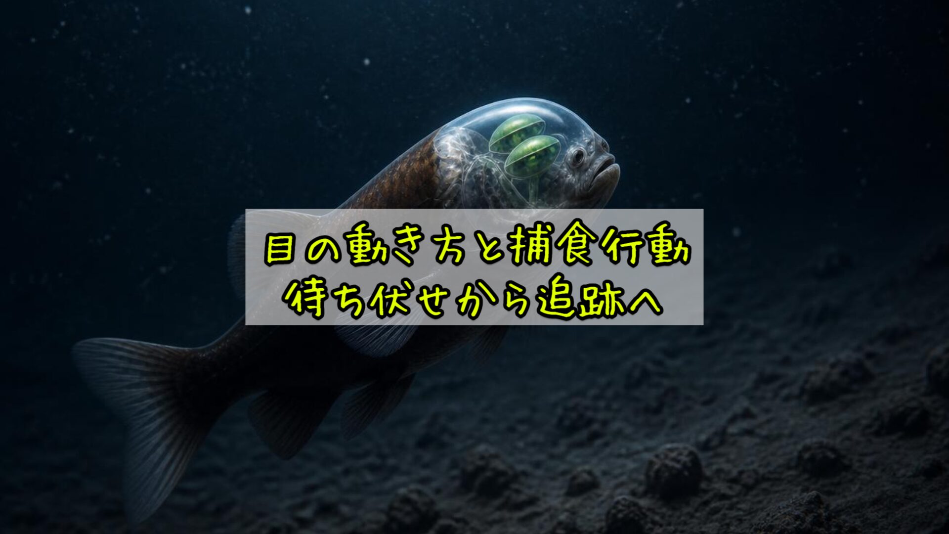 目の動き方と捕食行動——待ち伏せから追跡へ